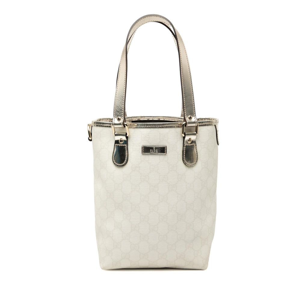 Gucci GG Supreme Tote Bag - White
