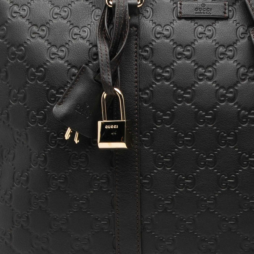 Gucci Guccissima Business Bag - Brown