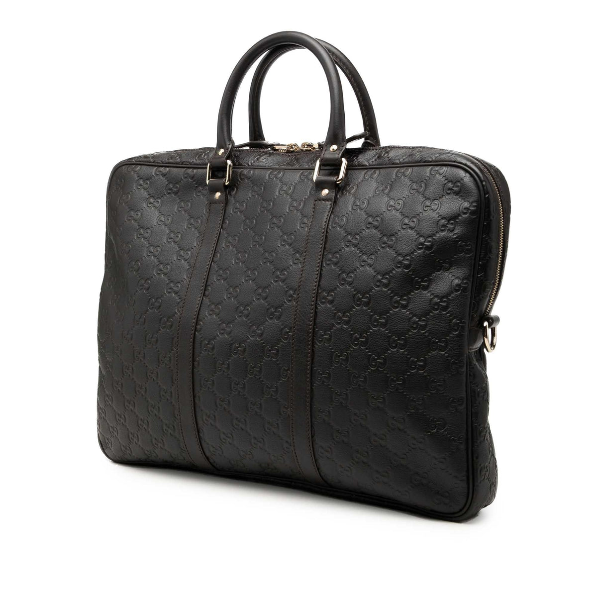 Gucci Guccissima Business Bag - Brown