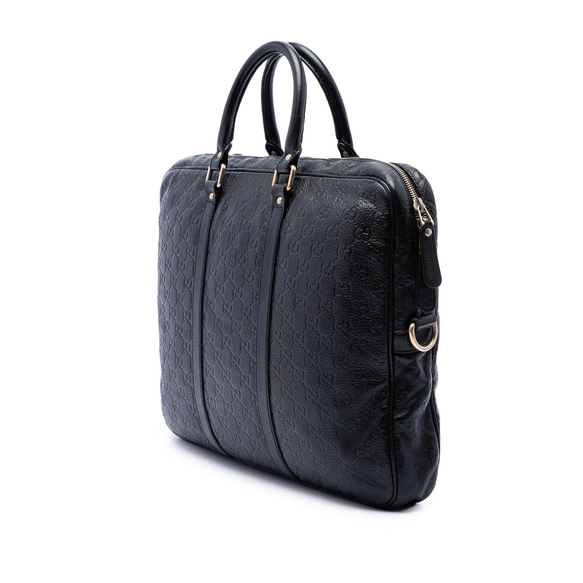 Gucci Guccissima Business Bag - Black
