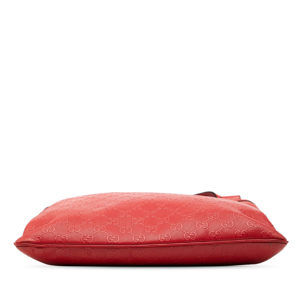Gucci Guccissima Crossbody Bag - Red