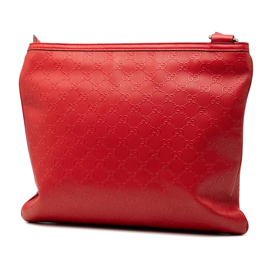 Gucci Guccissima Crossbody Bag - Red