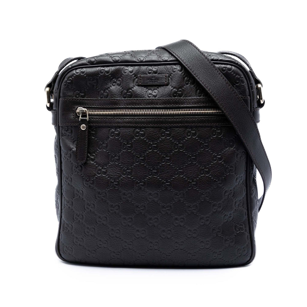 Gucci Guccissima Crossbody Bag - Brown