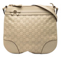 Gucci Guccissima Mayfair Crossbody Bag - Beige