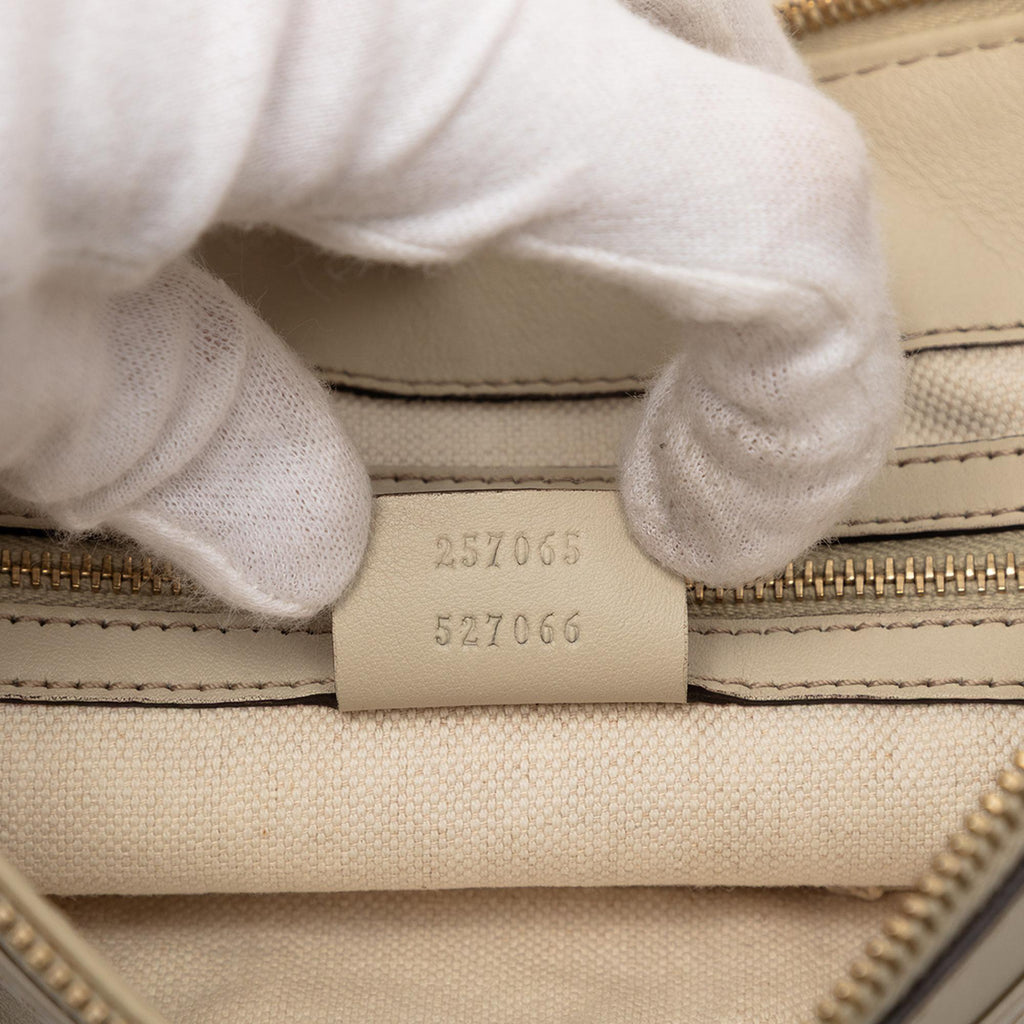Gucci Guccissima Mayfair Crossbody Bag - Beige
