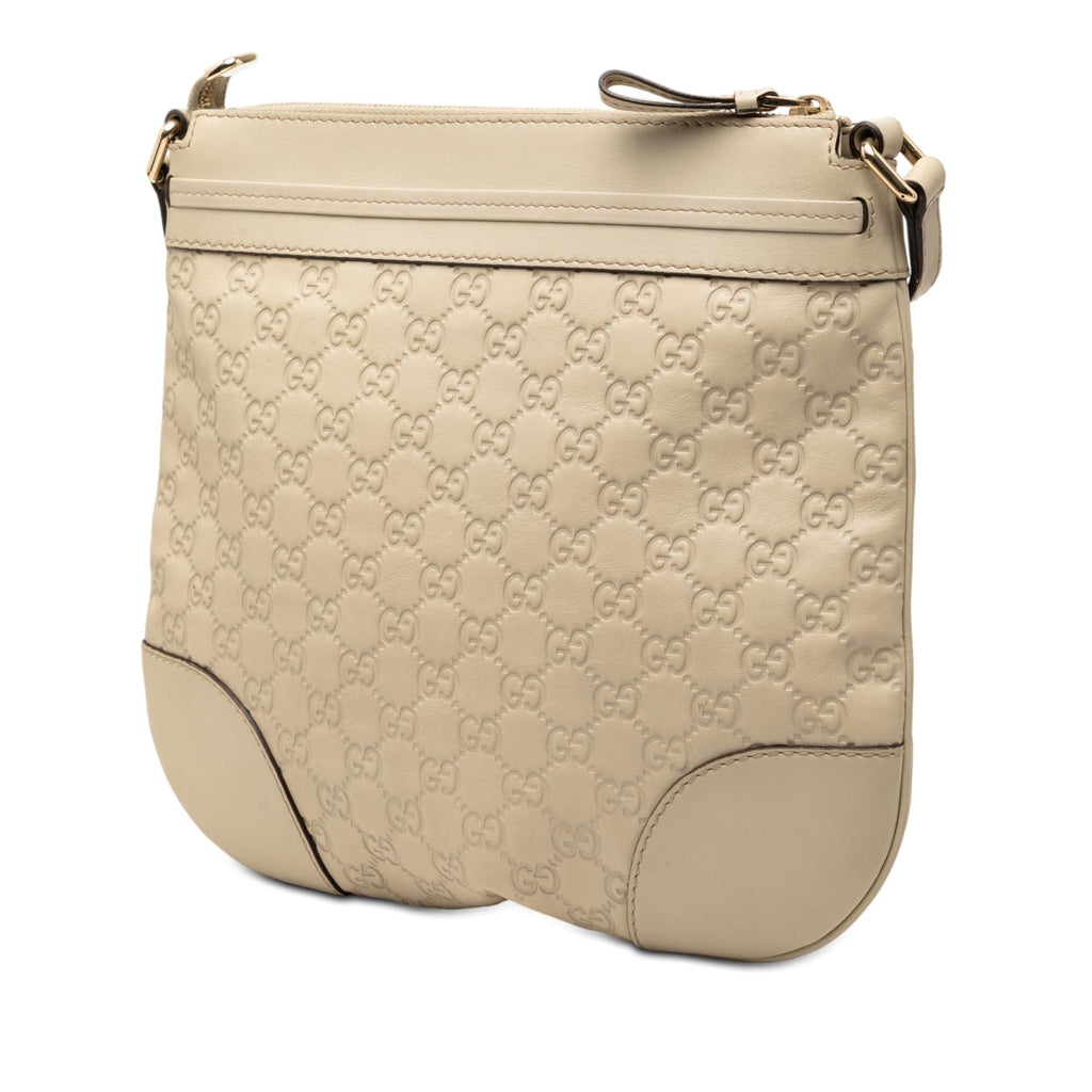 Gucci Guccissima Mayfair Crossbody Bag - Beige
