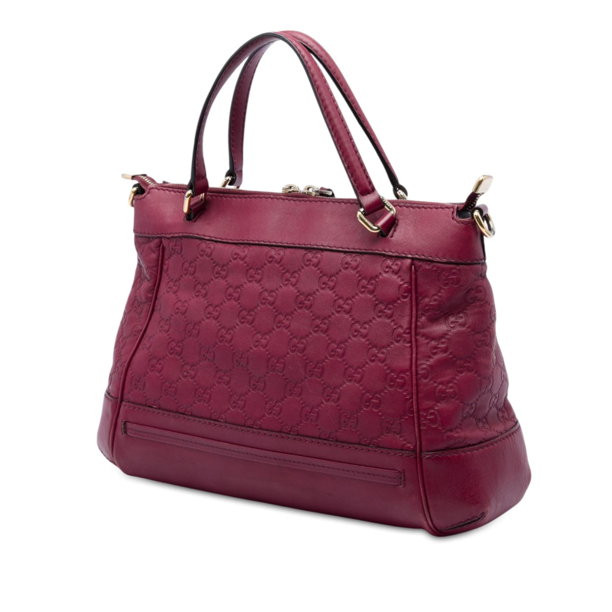 Gucci Guccissima Mayfair Satchel - Red