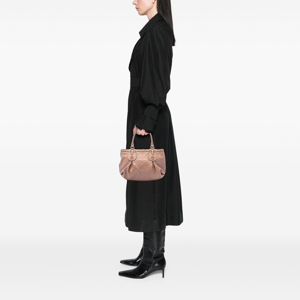 Gucci Guccissima Scarlett Tote Bag - Brown