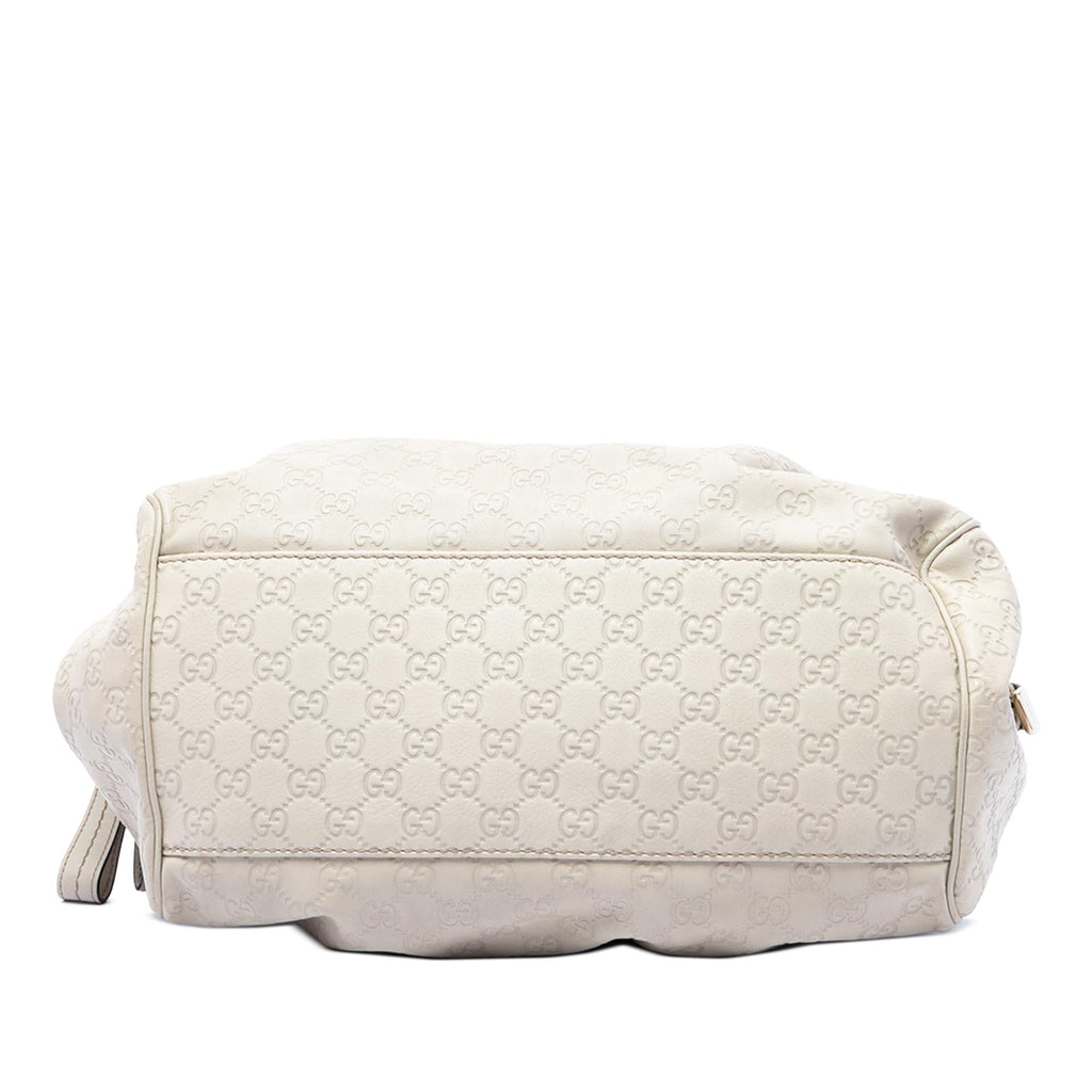 Gucci Guccissima Sukey Satchel - White