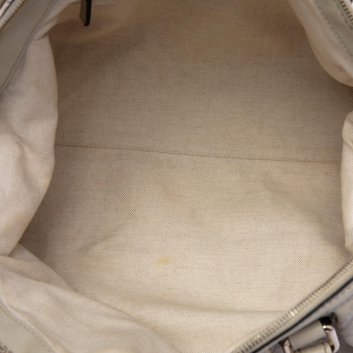 Gucci Guccissima Sukey Satchel - White