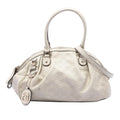 Gucci Guccissima Sukey Satchel - White