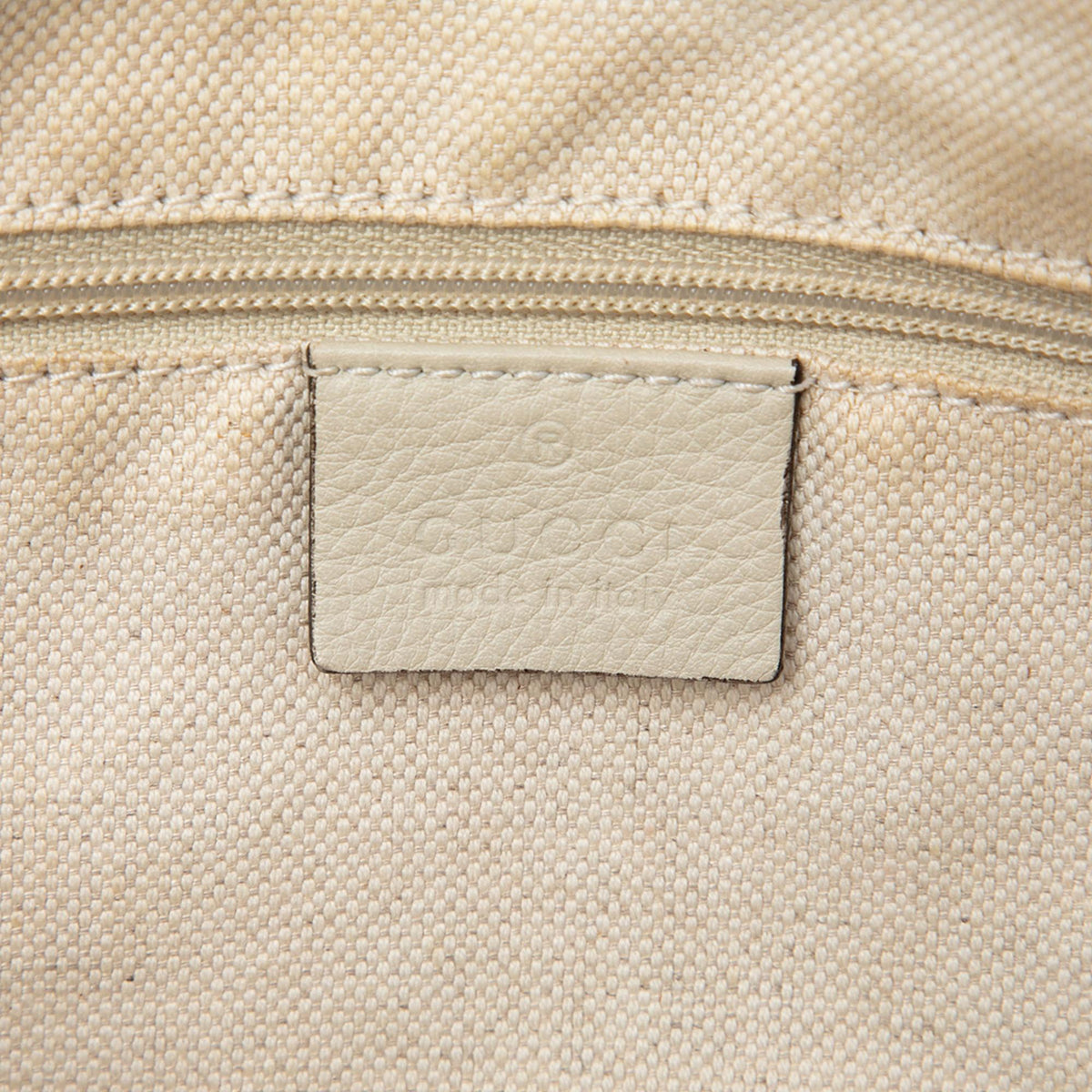 Gucci Guccissima Sukey Satchel - White