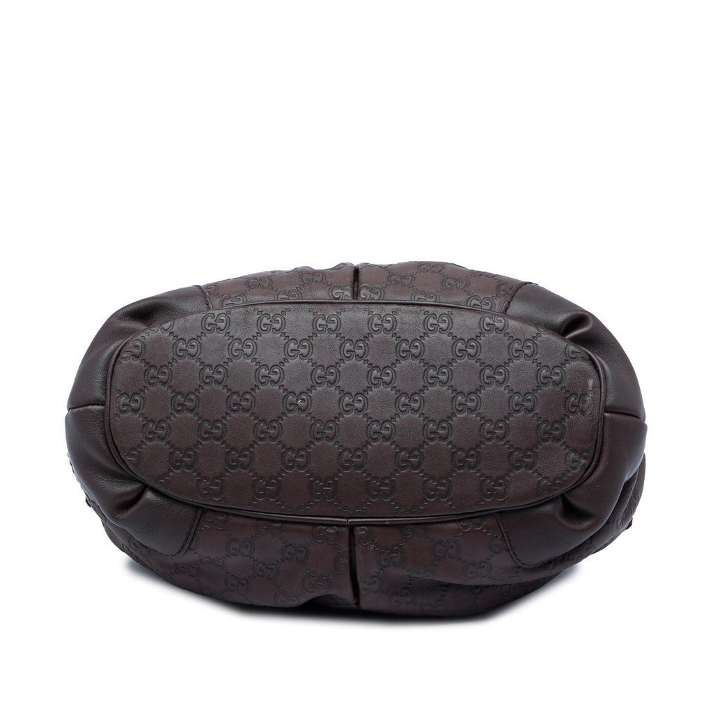 Gucci Guccissima Sukey Satchel - Brown