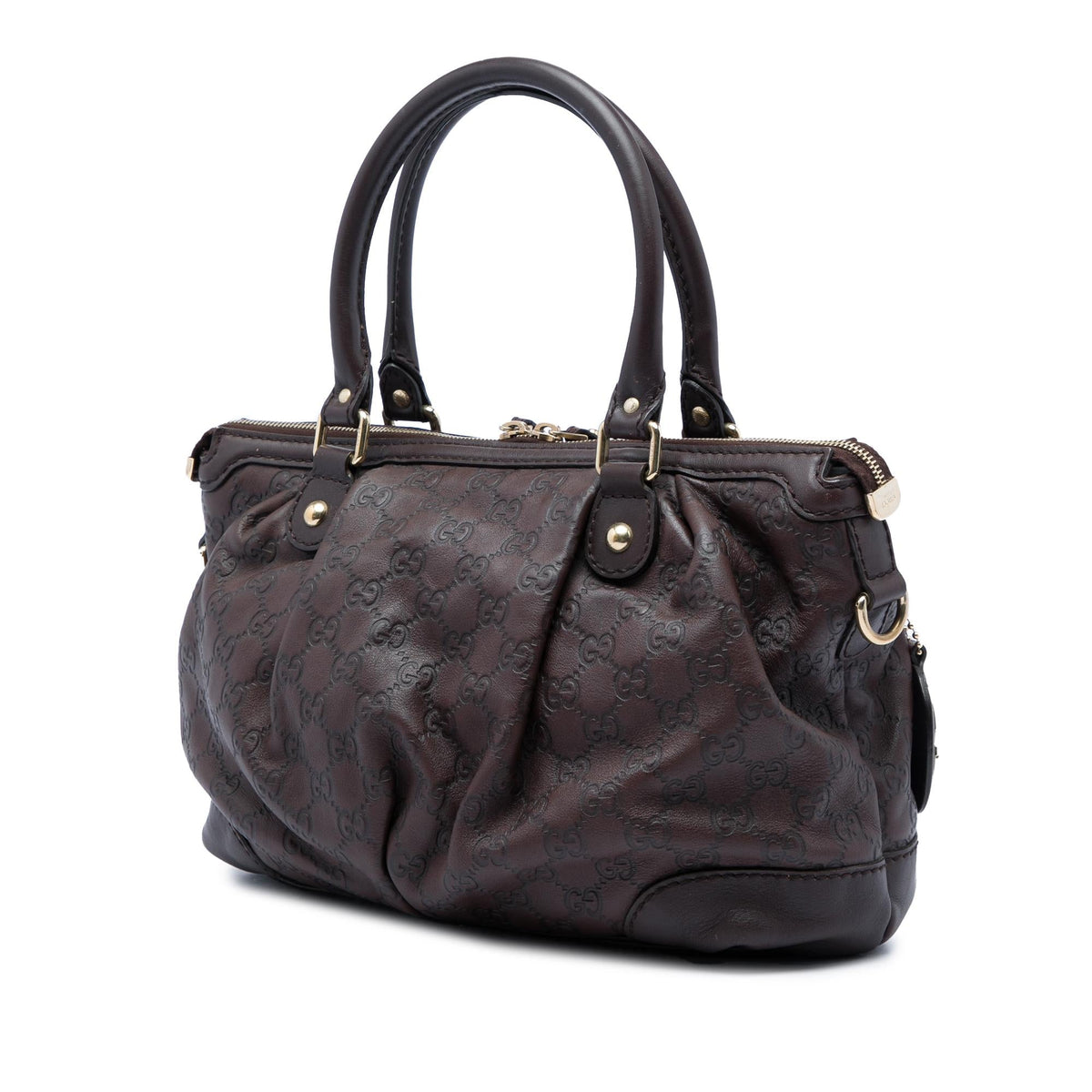 Gucci Guccissima Sukey Satchel - Brown