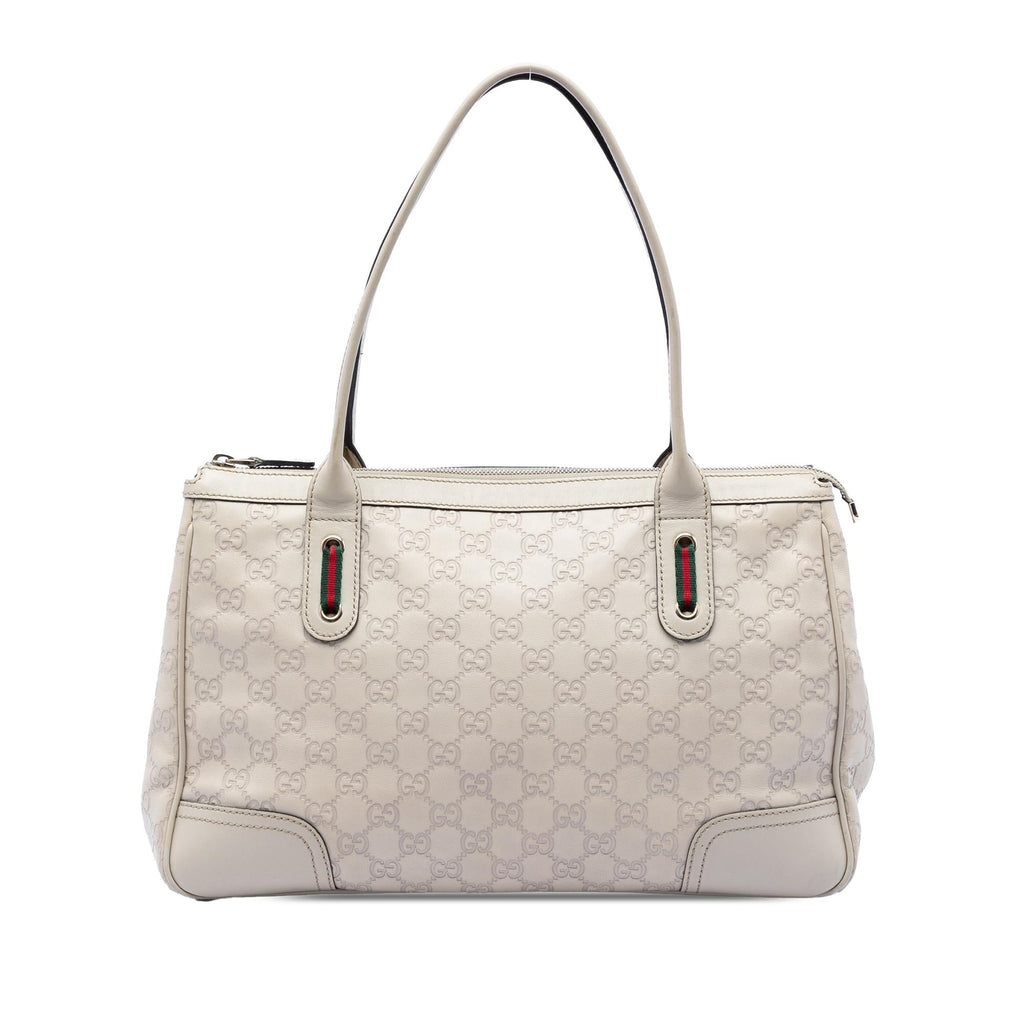 Gucci Guccissima Web Princy Tote Bag - Beige