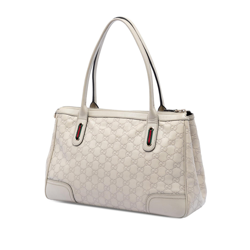 Gucci Guccissima Web Princy Tote Bag - Beige