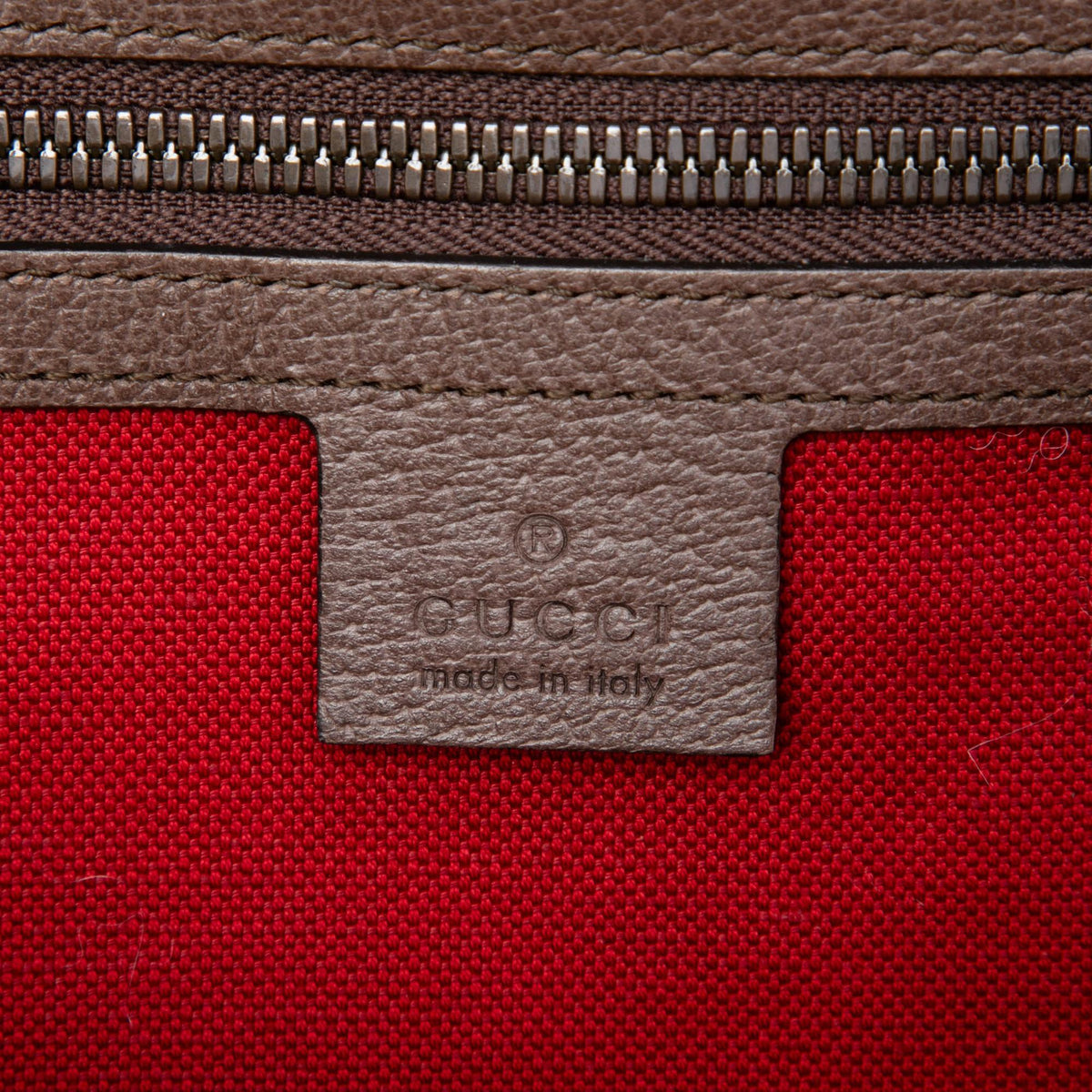 Gucci Houndstooth Canvas Soft Trunk Crossbody Bag - Red