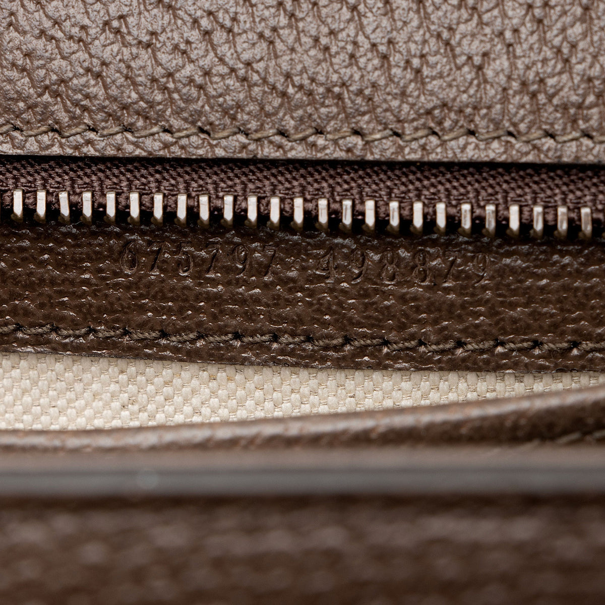 Gucci Jumbo GG Canvas Bamboo 1947 Small Top Handle Crossbody Bag - Brown