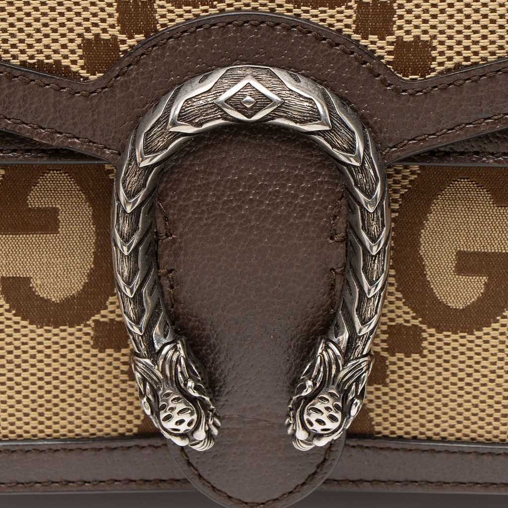 Gucci Jumbo GG Canvas Dionysus Medium Shoulder Bag - Brown