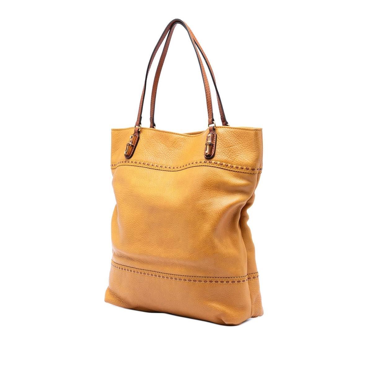 Gucci Large Calfskin Laidback Crafty Tote Bag - Brown