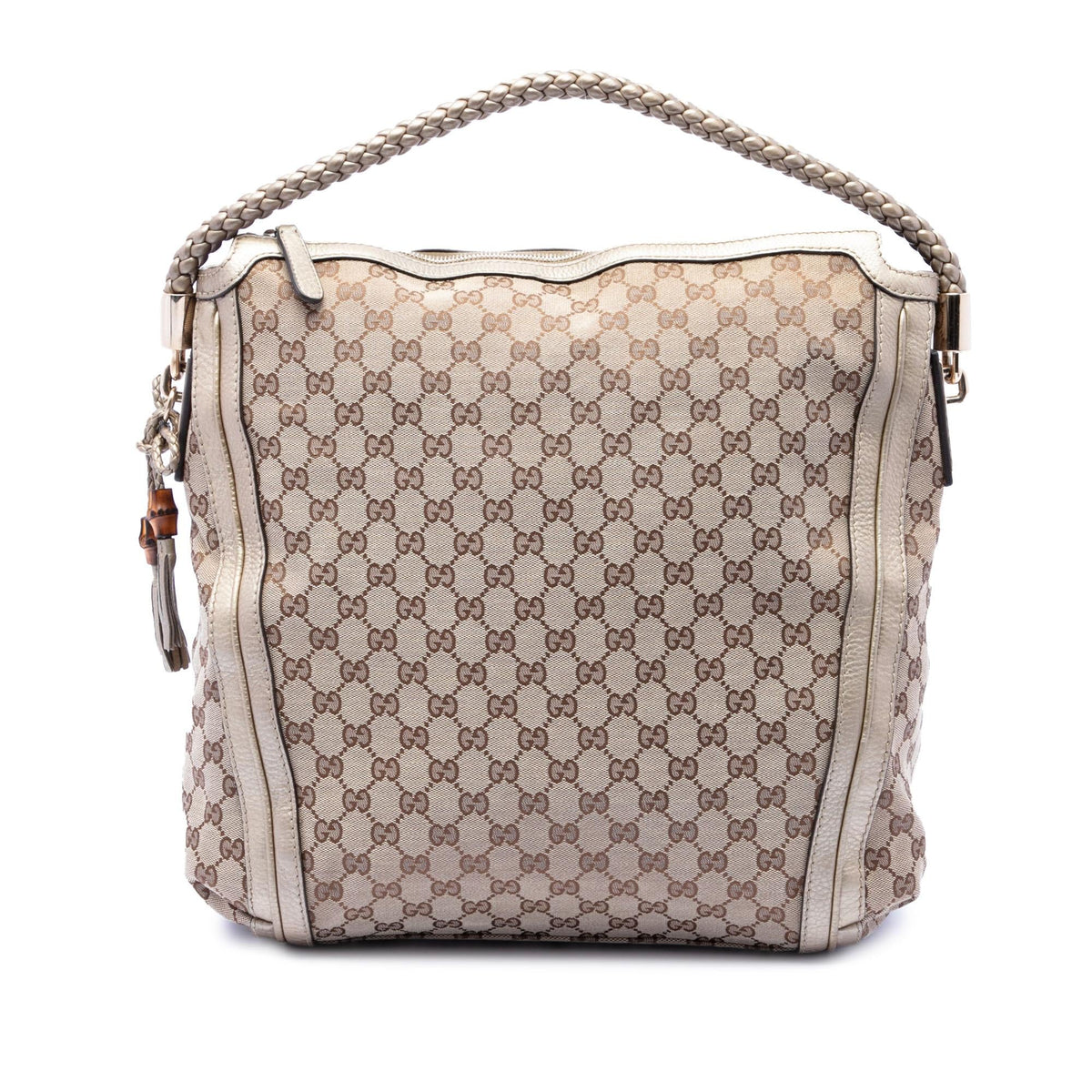 Gucci Large GG Canvas Bella Shoulder Bag - Beige