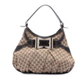 Gucci Large GG Canvas Dialux Queen Hobo - Beige