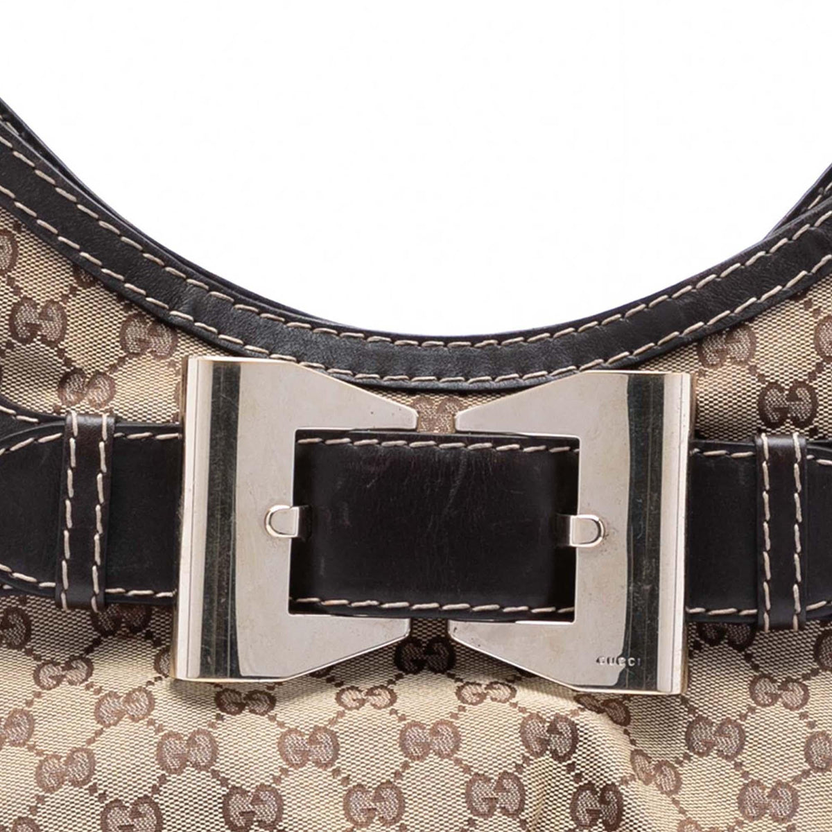Gucci Large GG Canvas Dialux Queen Hobo - Beige