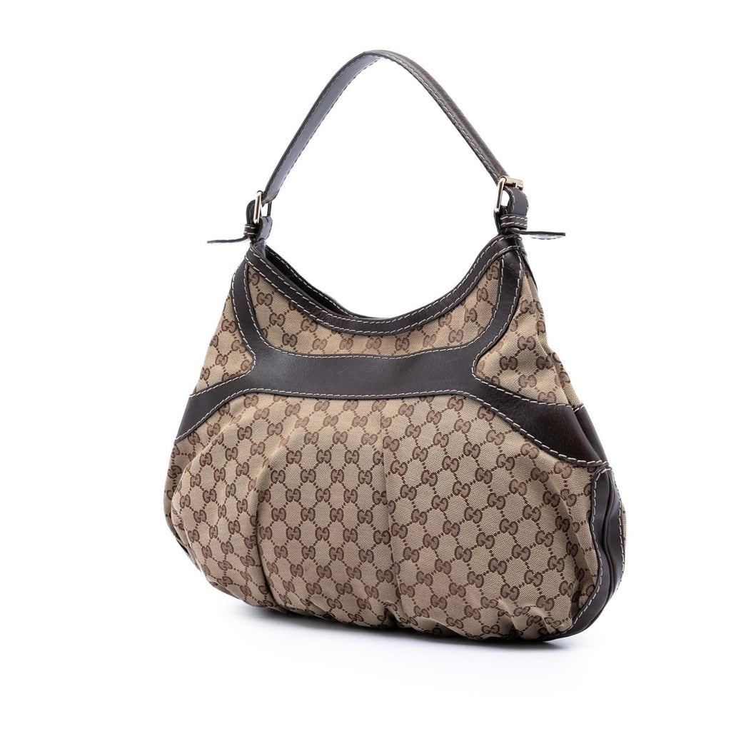 Gucci Large GG Canvas Dialux Queen Hobo - Beige