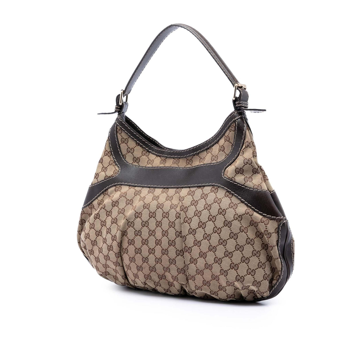 Gucci Large GG Canvas Dialux Queen Hobo - Beige