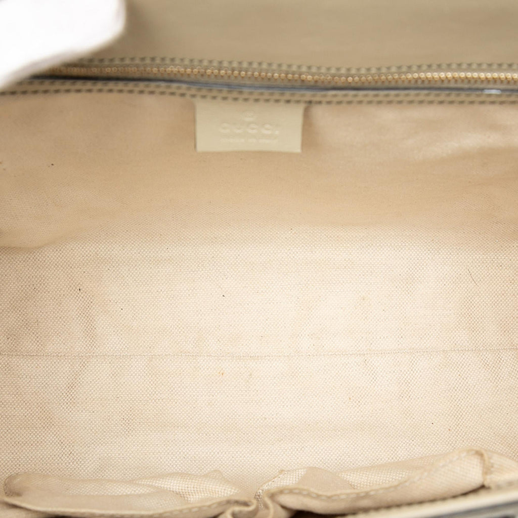 Gucci Large GG Canvas Emily Shoulder Bag - Beige/White