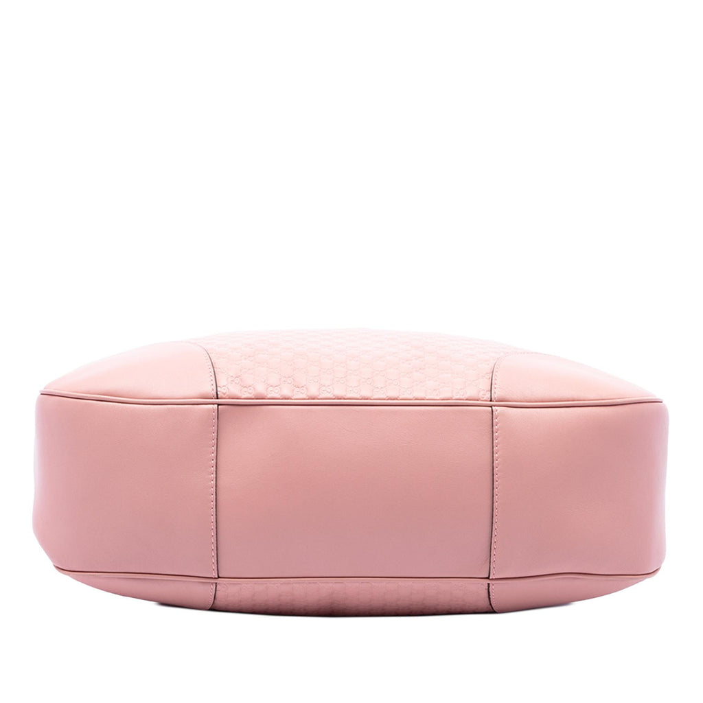 Gucci Large Microguccissima Bree Shoulder Bag - Pink