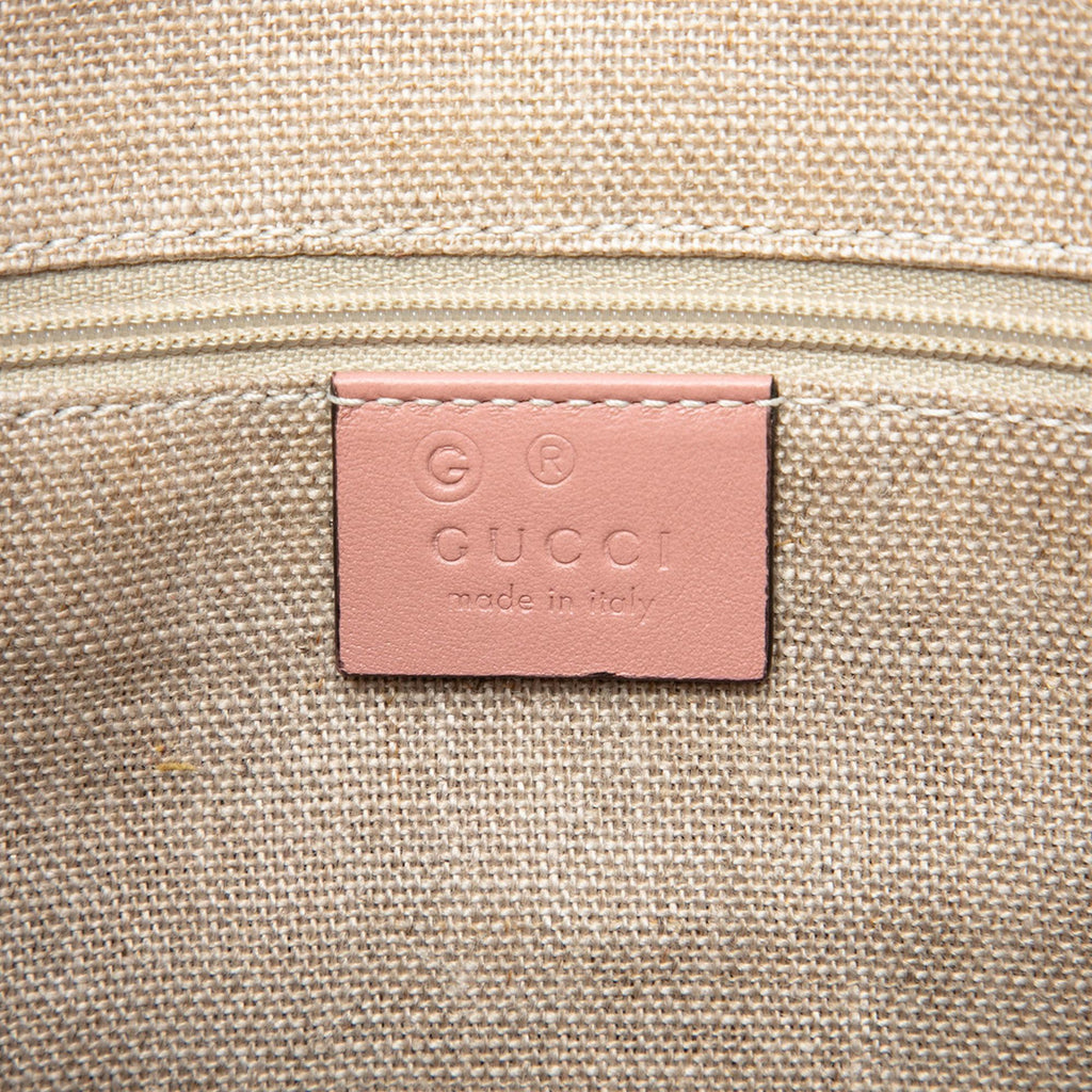 Gucci Large Microguccissima Bree Shoulder Bag - Pink