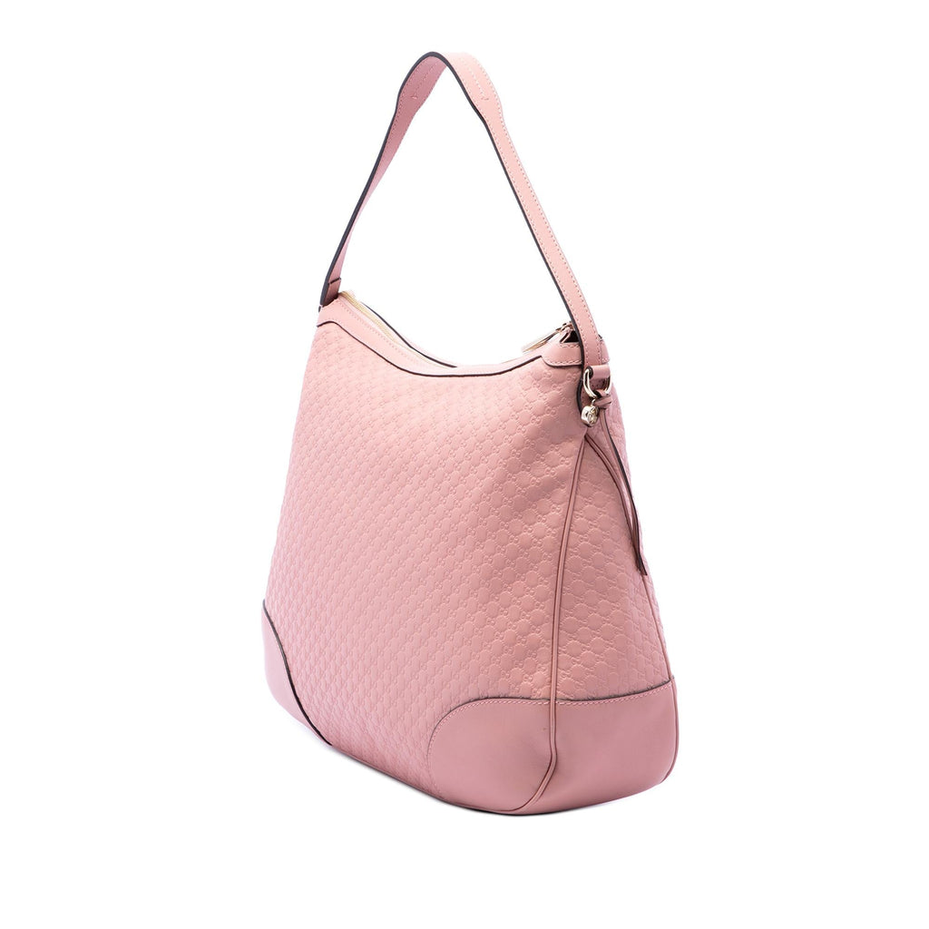 Gucci Large Microguccissima Bree Shoulder Bag - Pink