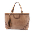 Gucci Large Microguccissima Brogue Duilio Tote Bag - Brown