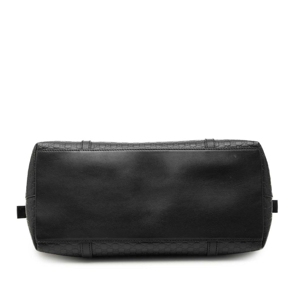 Gucci Large Microguccissima Dome Satchel - Black