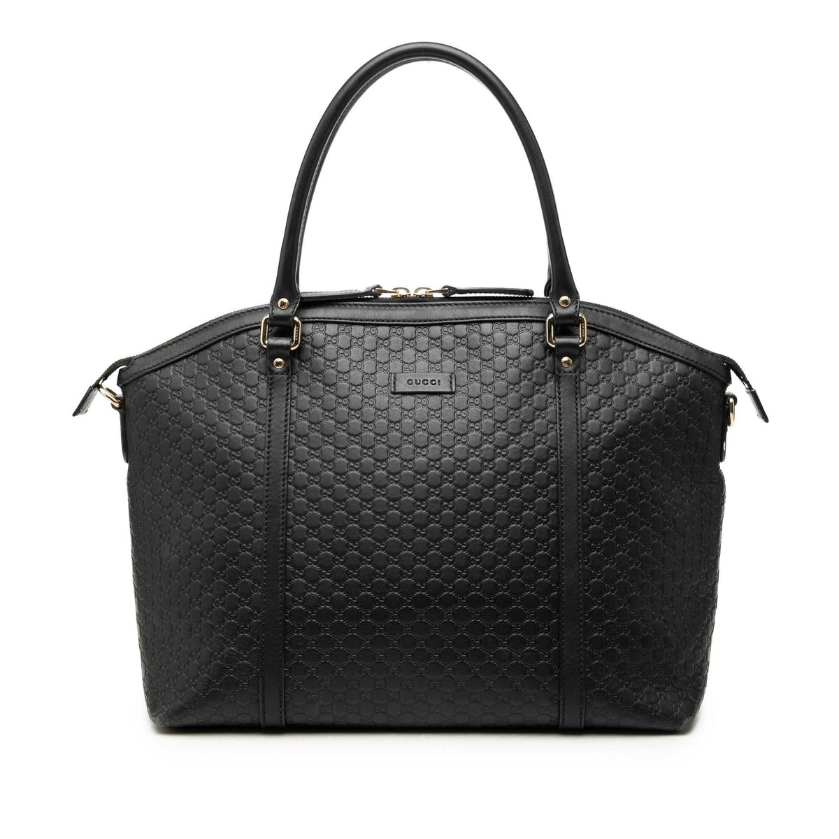 Gucci Large Microguccissima Dome Satchel - Black