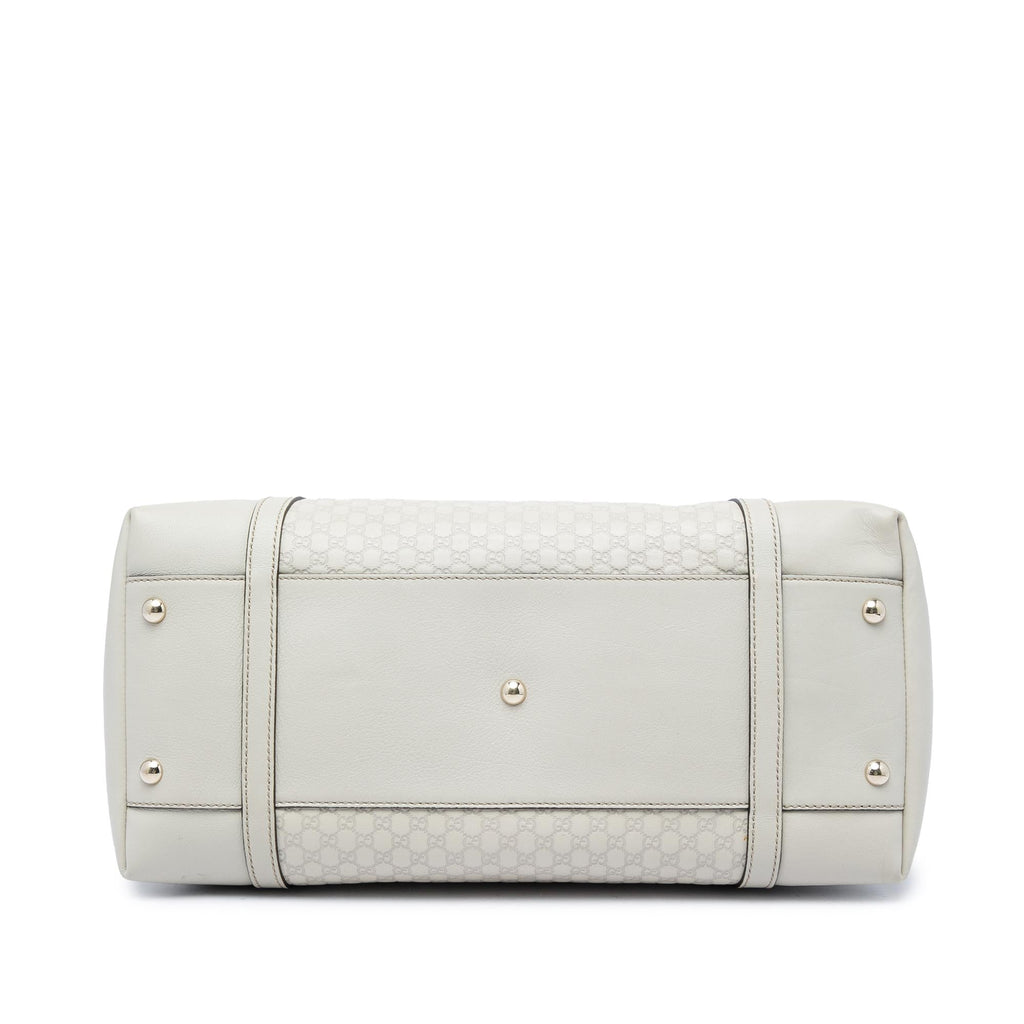 Gucci Large Microguccissima Nice Dome Satchel - White