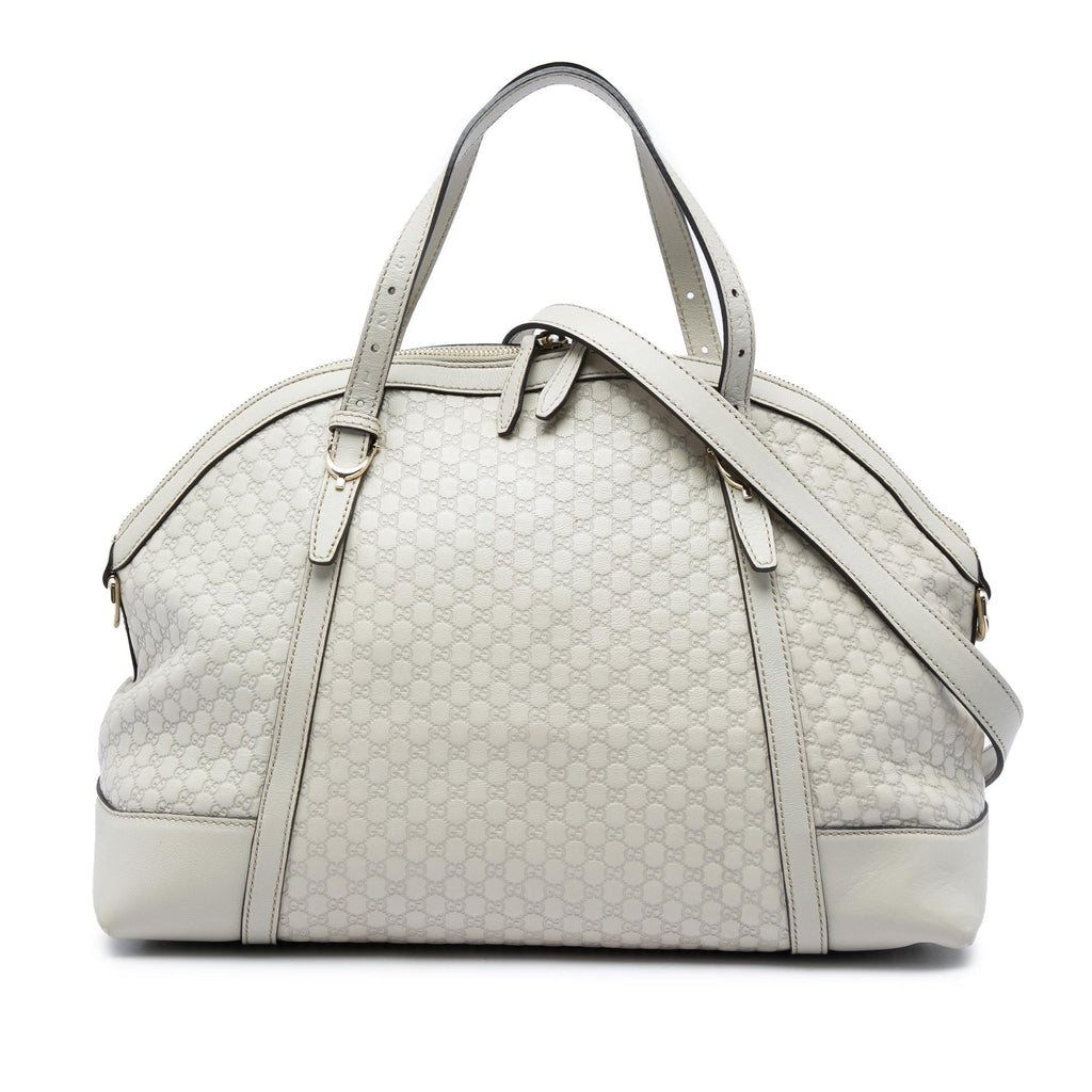 Gucci Large Microguccissima Nice Dome Satchel - White