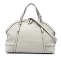 Gucci Large Microguccissima Nice Dome Satchel - White