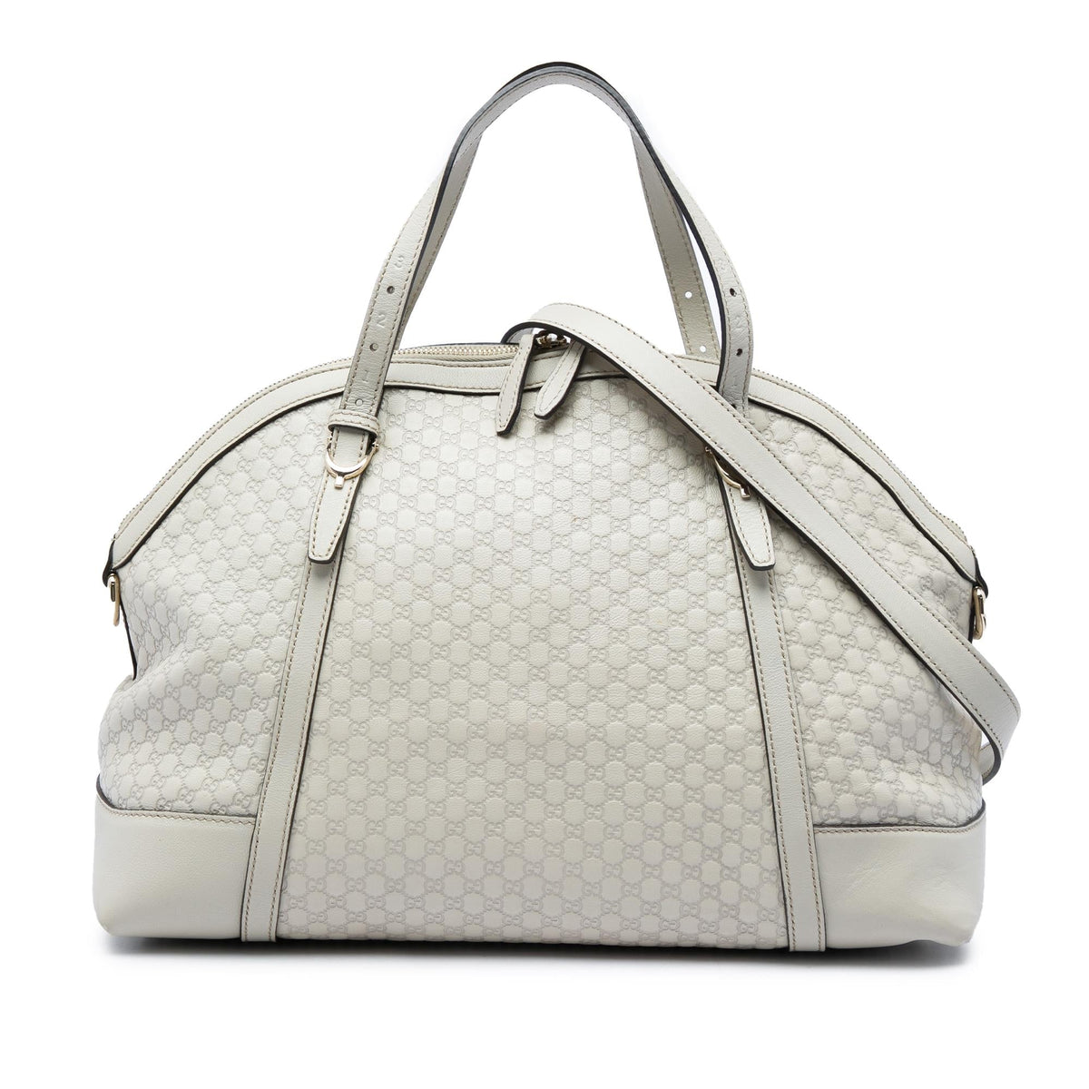 Gucci Large Microguccissima Nice Dome Satchel - White