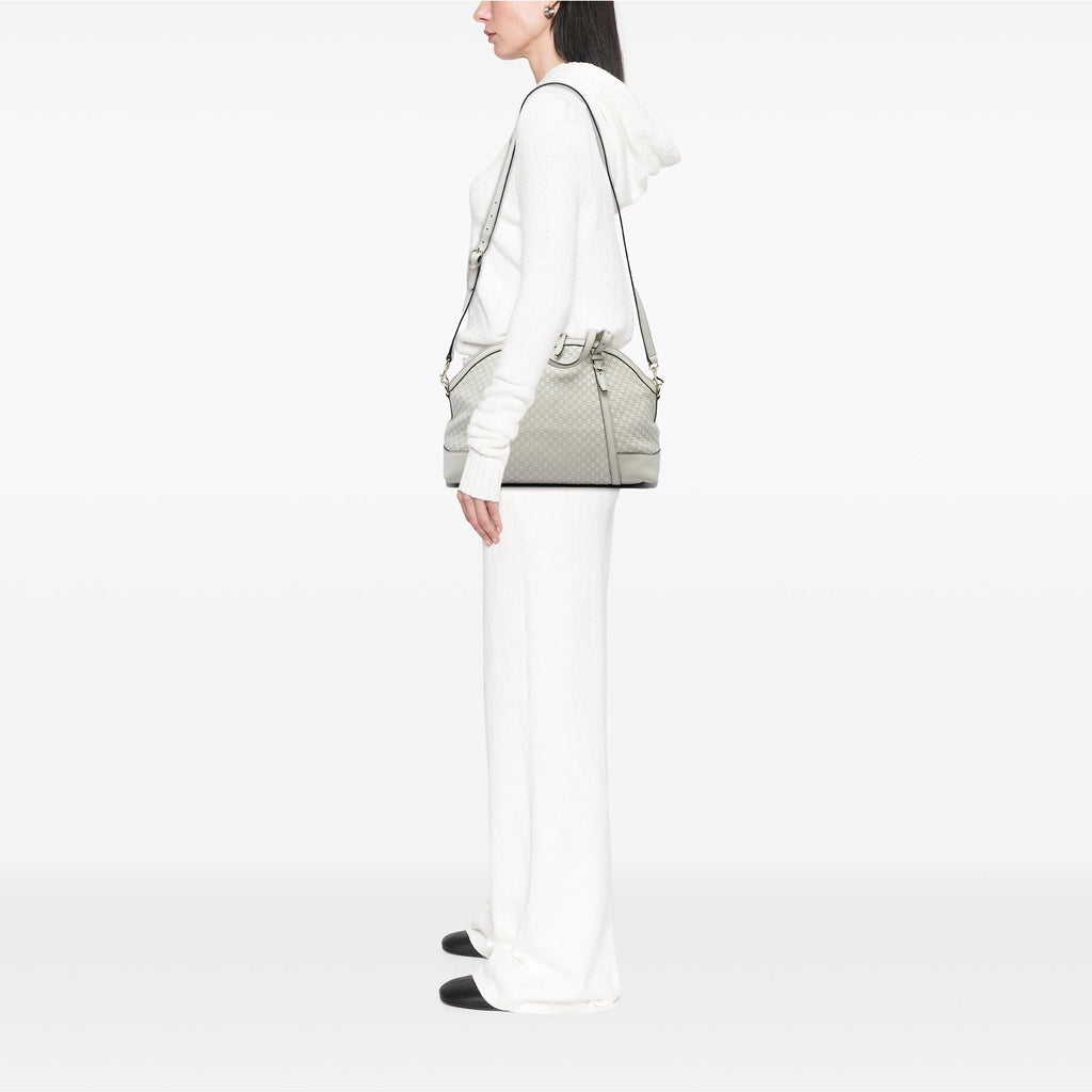 Gucci Large Microguccissima Nice Dome Satchel - White