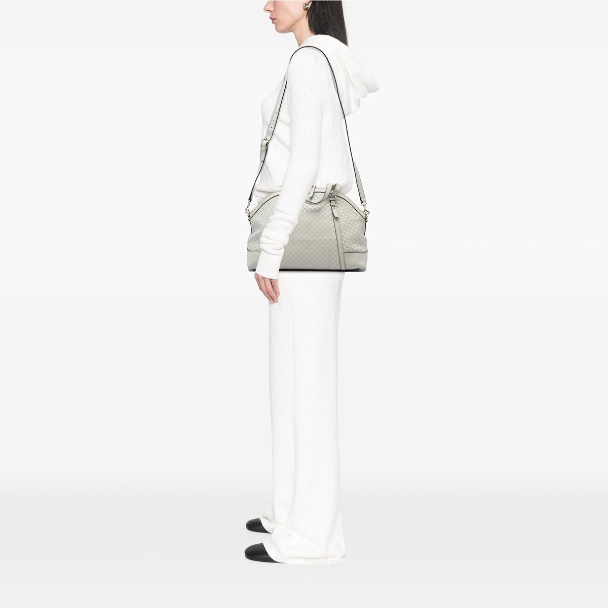Gucci Large Microguccissima Nice Dome Satchel - White