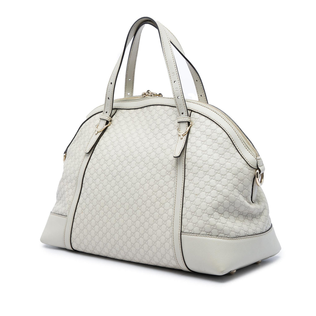 Gucci Large Microguccissima Nice Dome Satchel - White