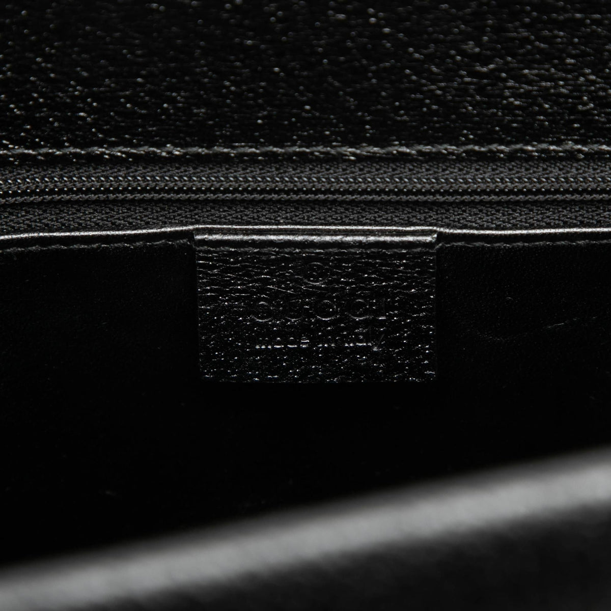 Gucci Leather Cinghiale Bamboo Tote Bag - Black