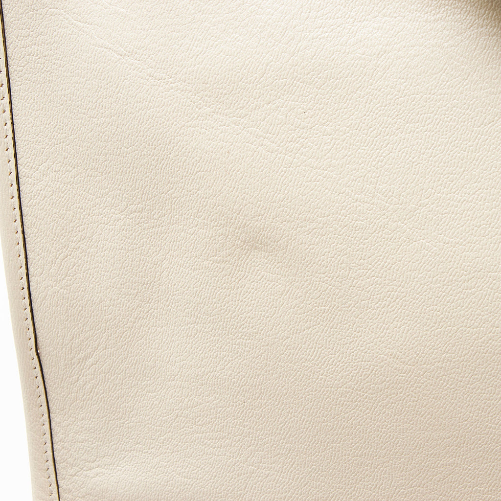 Gucci Leather Horsebit 1955 Chain Large Tote Bag - White