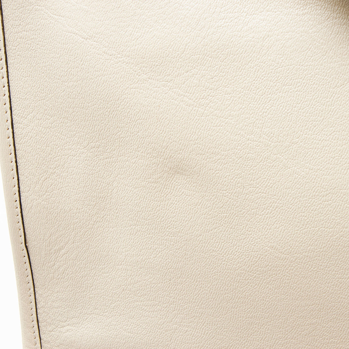 Gucci Leather Horsebit 1955 Chain Large Tote Bag - White
