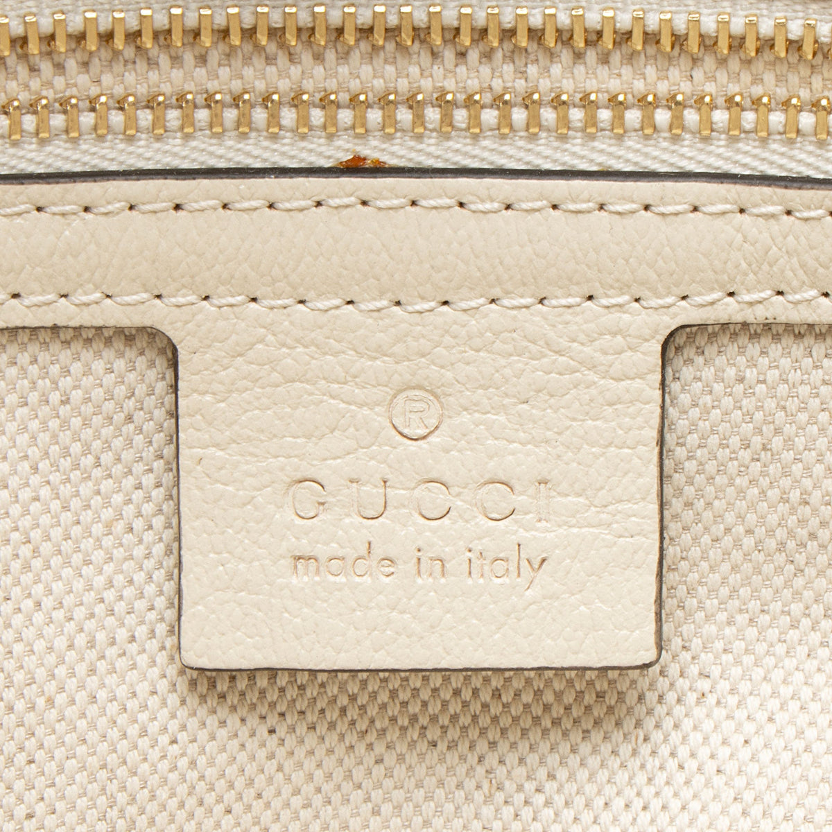Gucci Leather Horsebit 1955 Chain Large Tote Bag - White