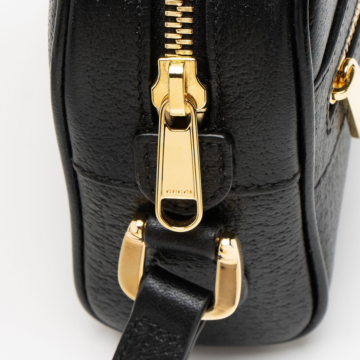 Gucci Leather Ophidia Mini Shoulder Bag - Black