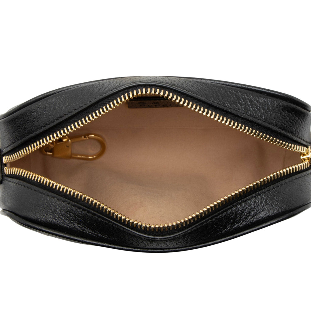 Gucci Leather Ophidia Mini Shoulder Bag - Black