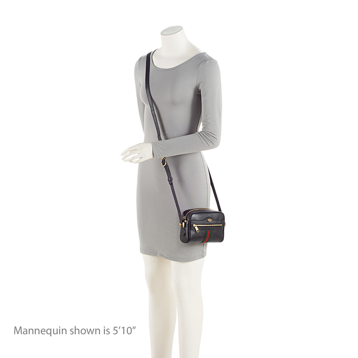 Gucci Leather Ophidia Mini Shoulder Bag - Black